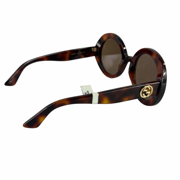 GUCCI GG0319S 002 Havana Round Sunglasses with Brown Lenses - Picture 5 of 14